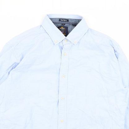 Rhino Mens Blue    Button-Up Size M