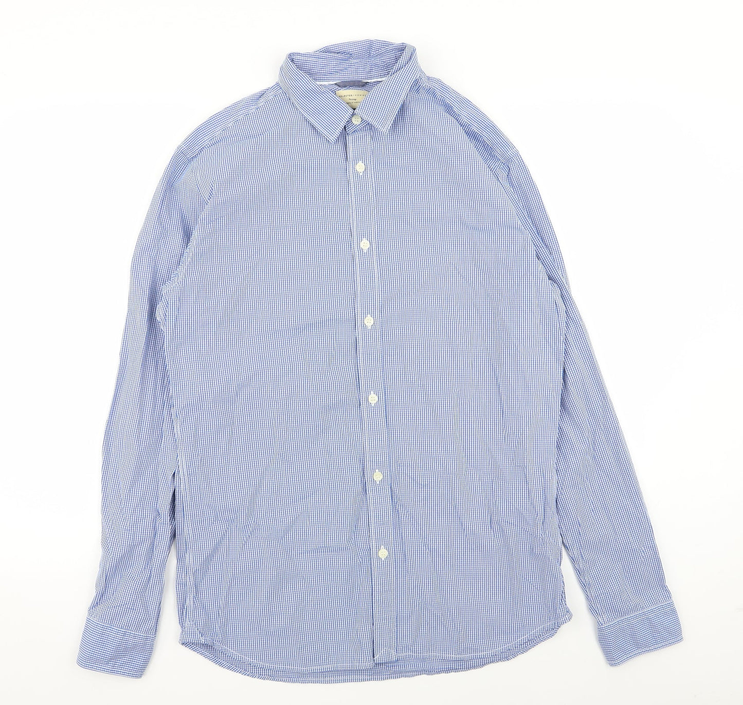 Mens UK Collar Size 16.5 Heritage Smart Blue  Dress Shirt