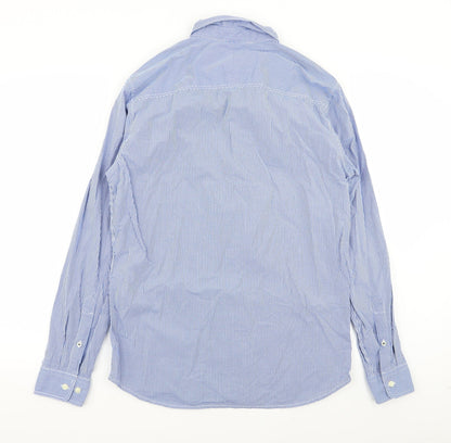 Mens UK Collar Size 16.5 Heritage Smart Blue  Dress Shirt