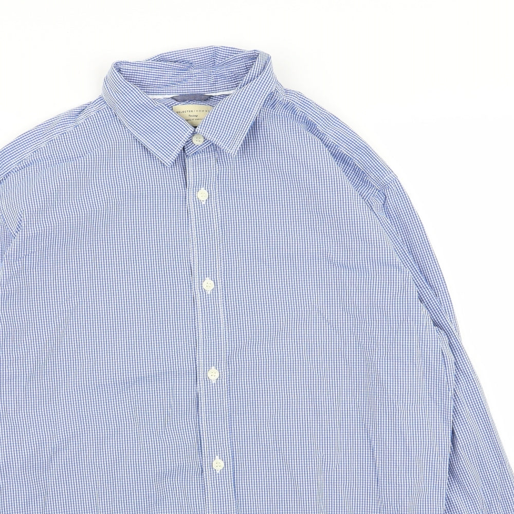 Mens UK Collar Size 16.5 Heritage Smart Blue  Dress Shirt