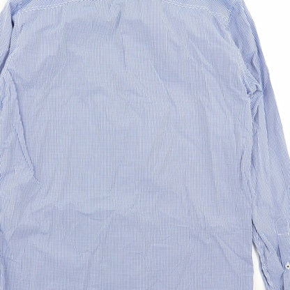 Mens UK Collar Size 16.5 Heritage Smart Blue  Dress Shirt
