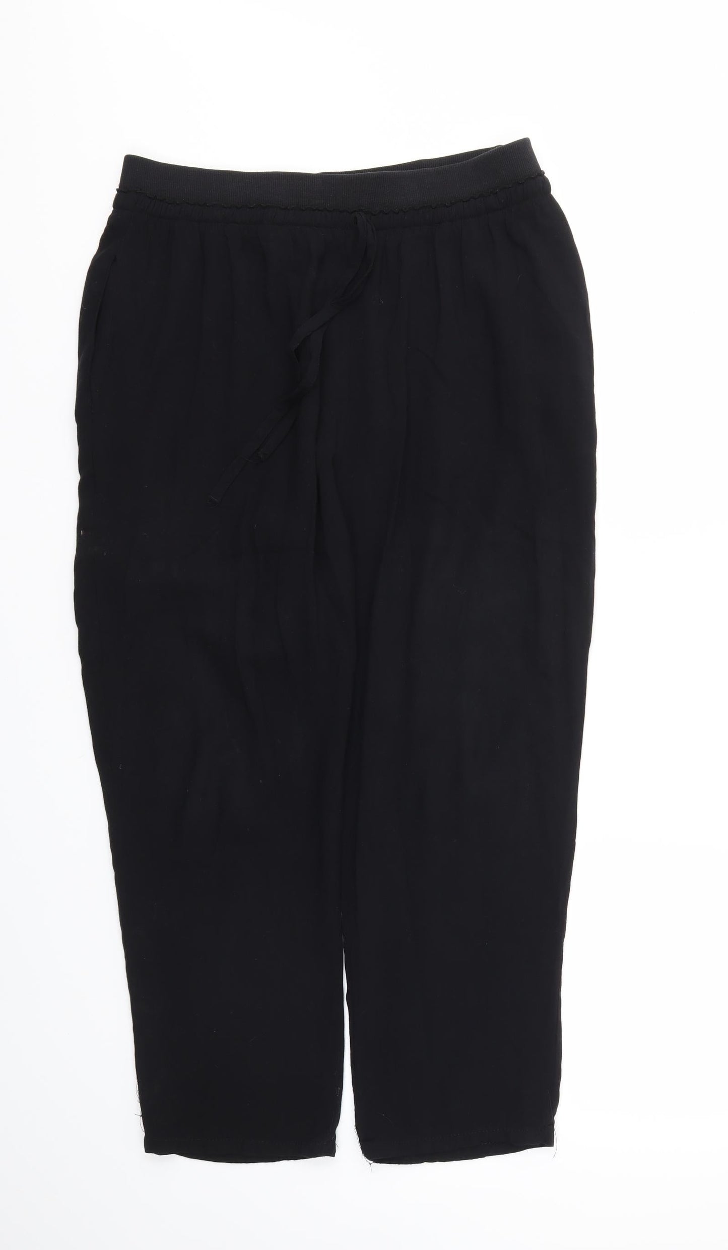 TU Womens Black   Trousers  Size 12 L23 in - Stretch waistband
