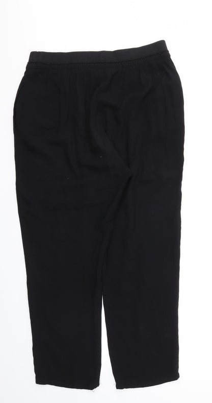 TU Womens Black   Trousers  Size 12 L23 in - Stretch waistband