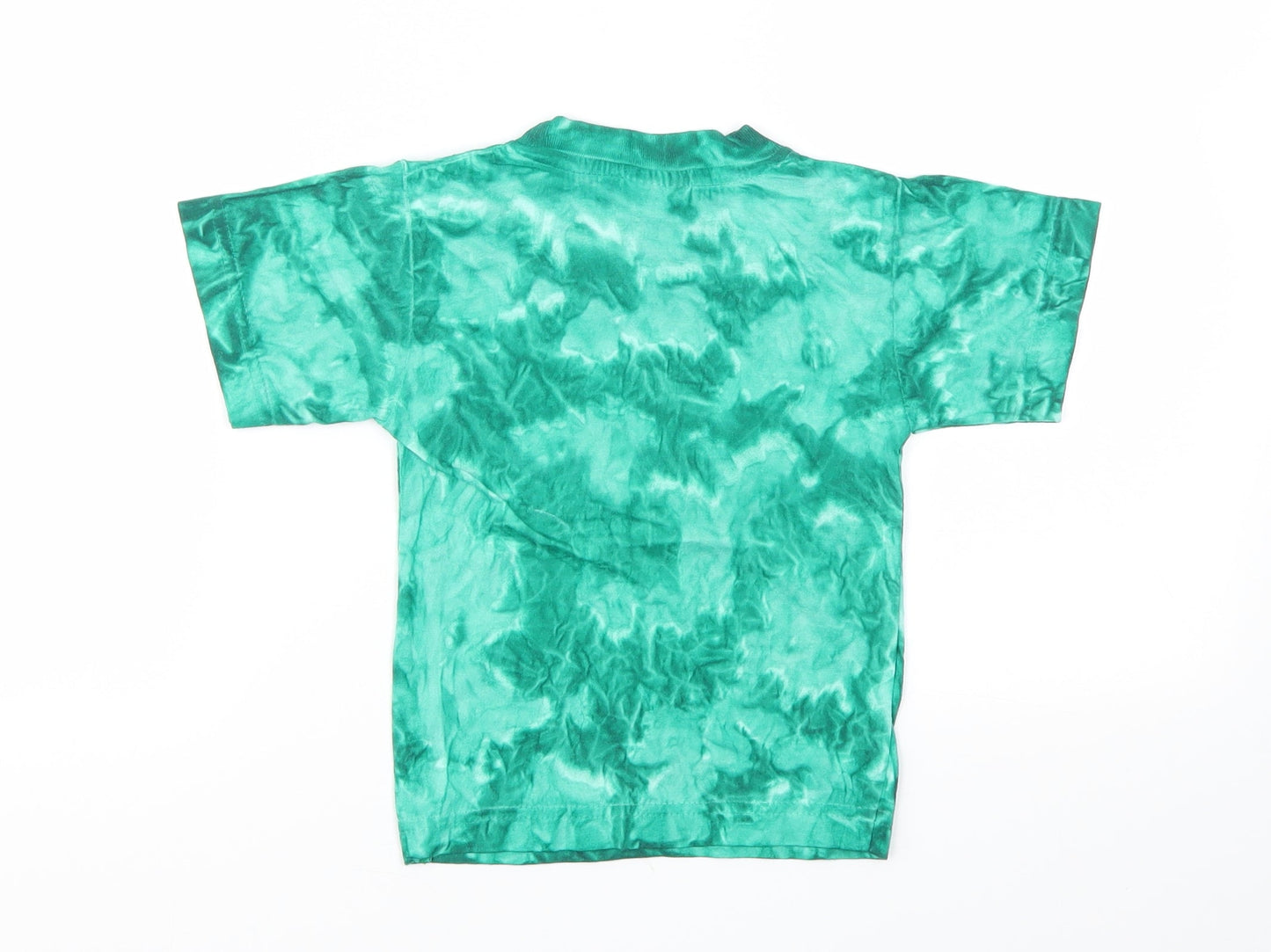 Preworn Boys Green Animal Print  Pullover T-Shirt Size 2 Years