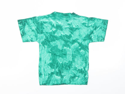 Preworn Boys Green Animal Print  Pullover T-Shirt Size 2 Years