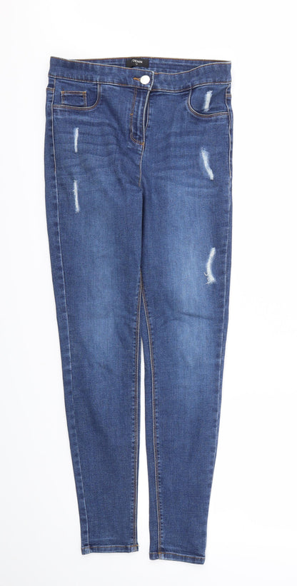 DEIM Womens Blue   Skinny Jeans Size 12 L29 in