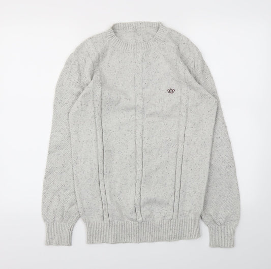 Mens UK Size M NEXT Grey Pullover Hoodie