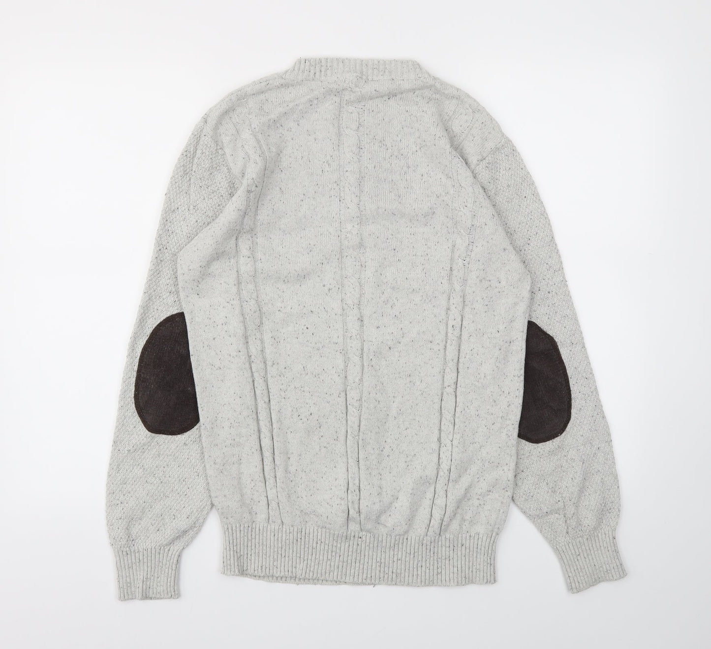 Mens UK Size M NEXT Grey Pullover Hoodie