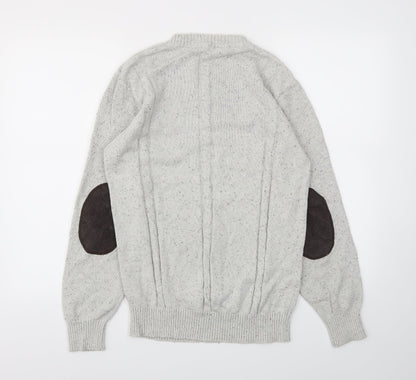 Mens UK Size M NEXT Grey Pullover Hoodie