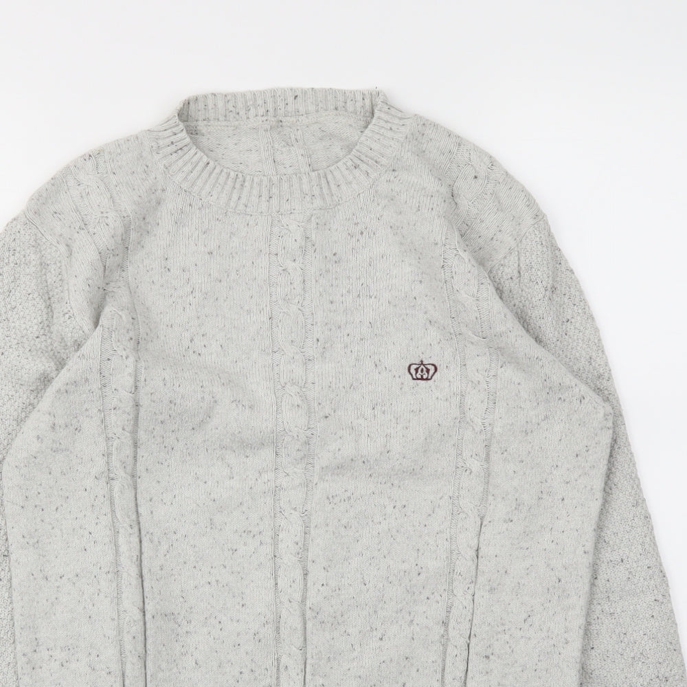 Mens UK Size M NEXT Grey Pullover Hoodie