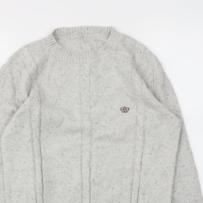 Mens UK Size M NEXT Grey Pullover Hoodie