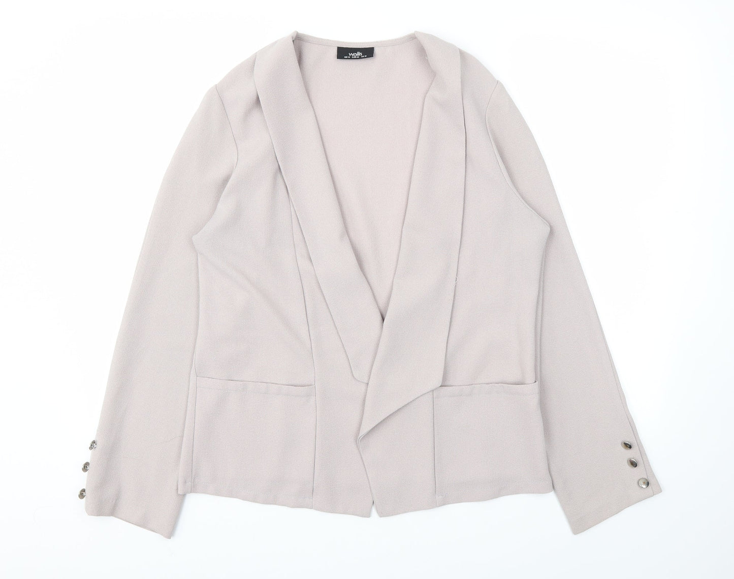 Wallis Womens Purple   Jacket Blazer Size 14