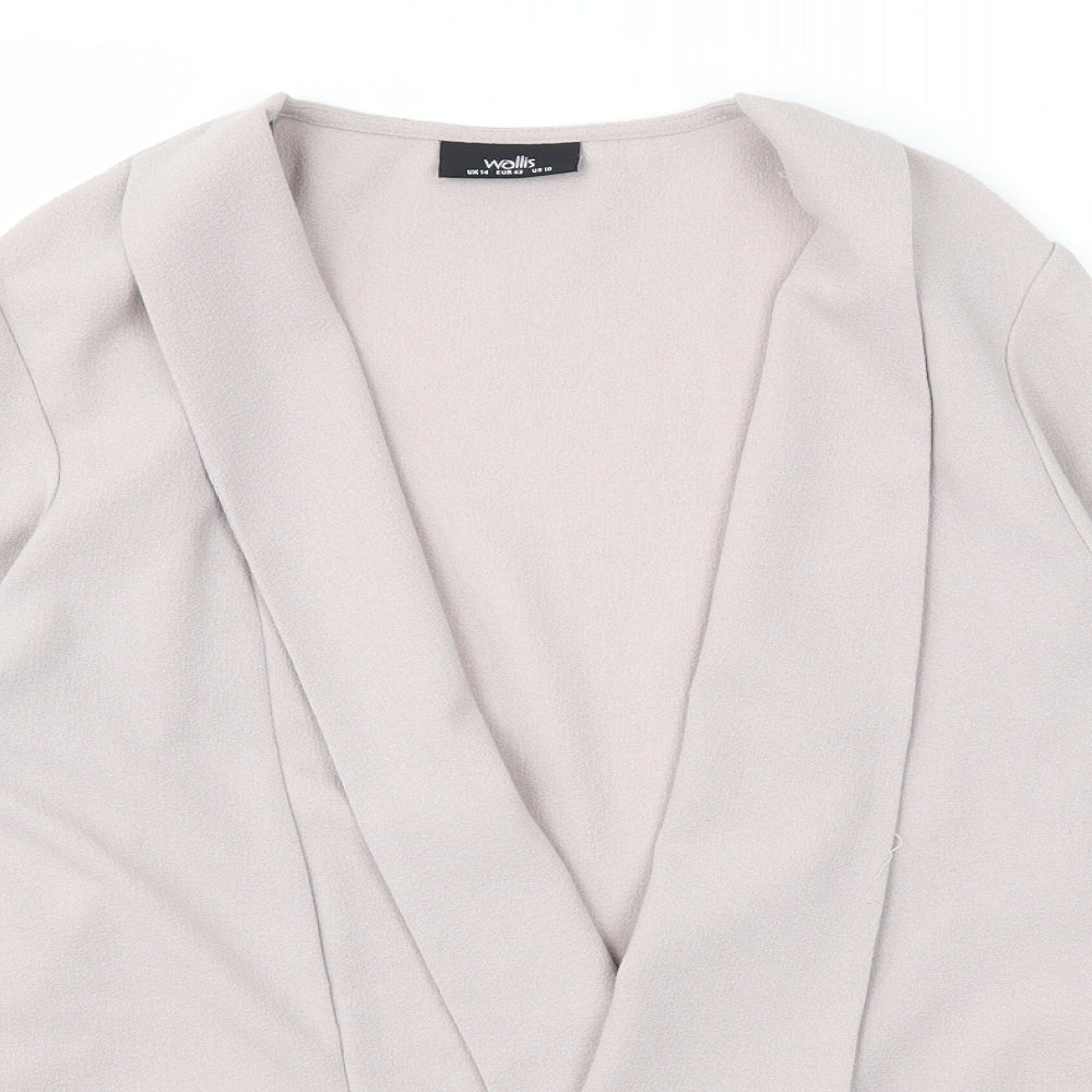 Wallis Womens Purple   Jacket Blazer Size 14