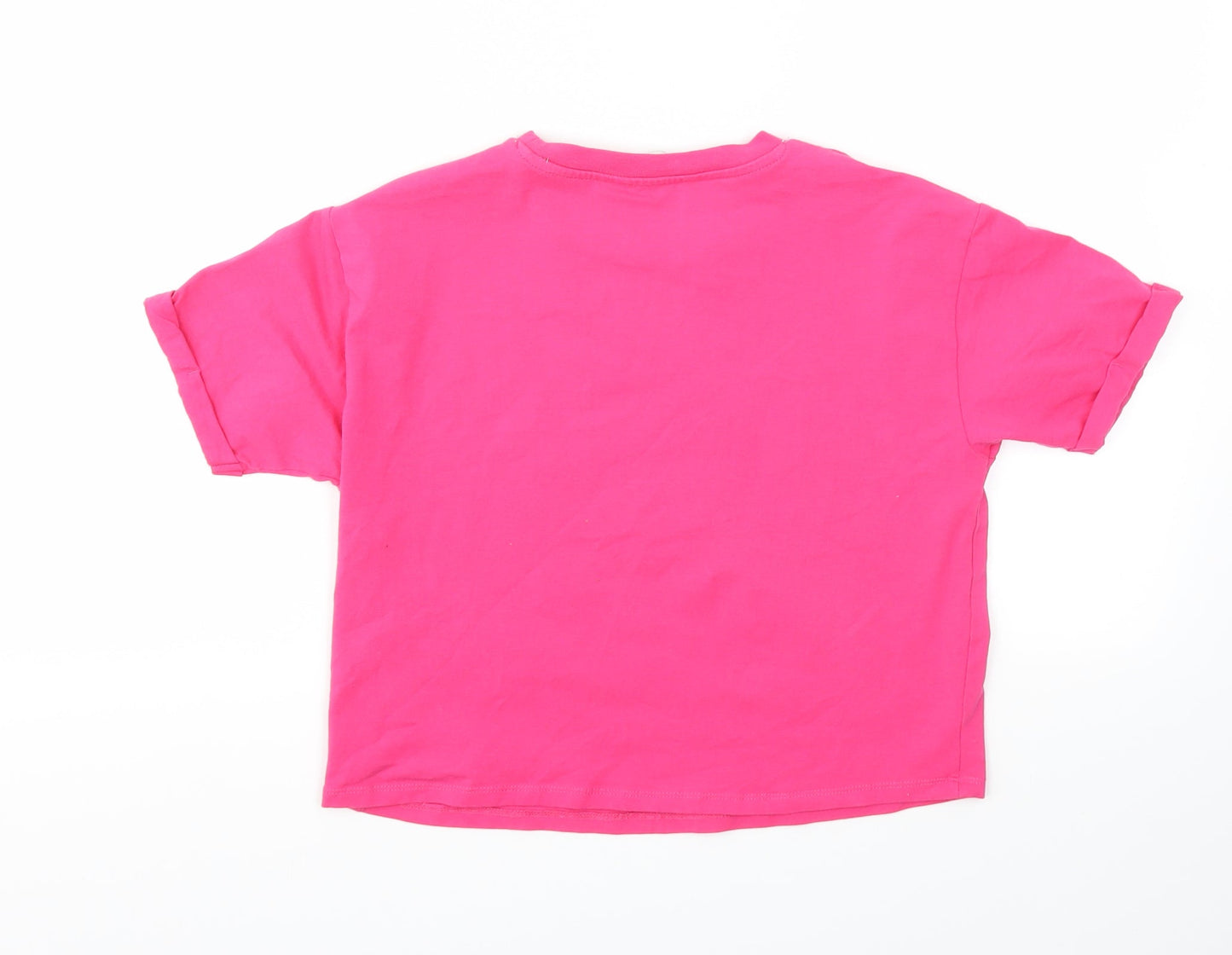 George Girls Pink   Basic T-Shirt Size 10-11 Years