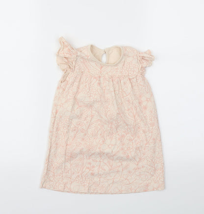 George Girls Pink Floral  Fit & Flare  Size 12-18 Months