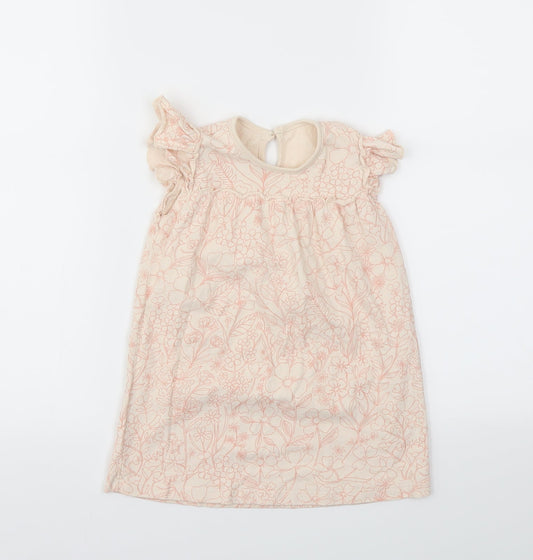 George Girls Pink Floral  Fit & Flare  Size 12-18 Months