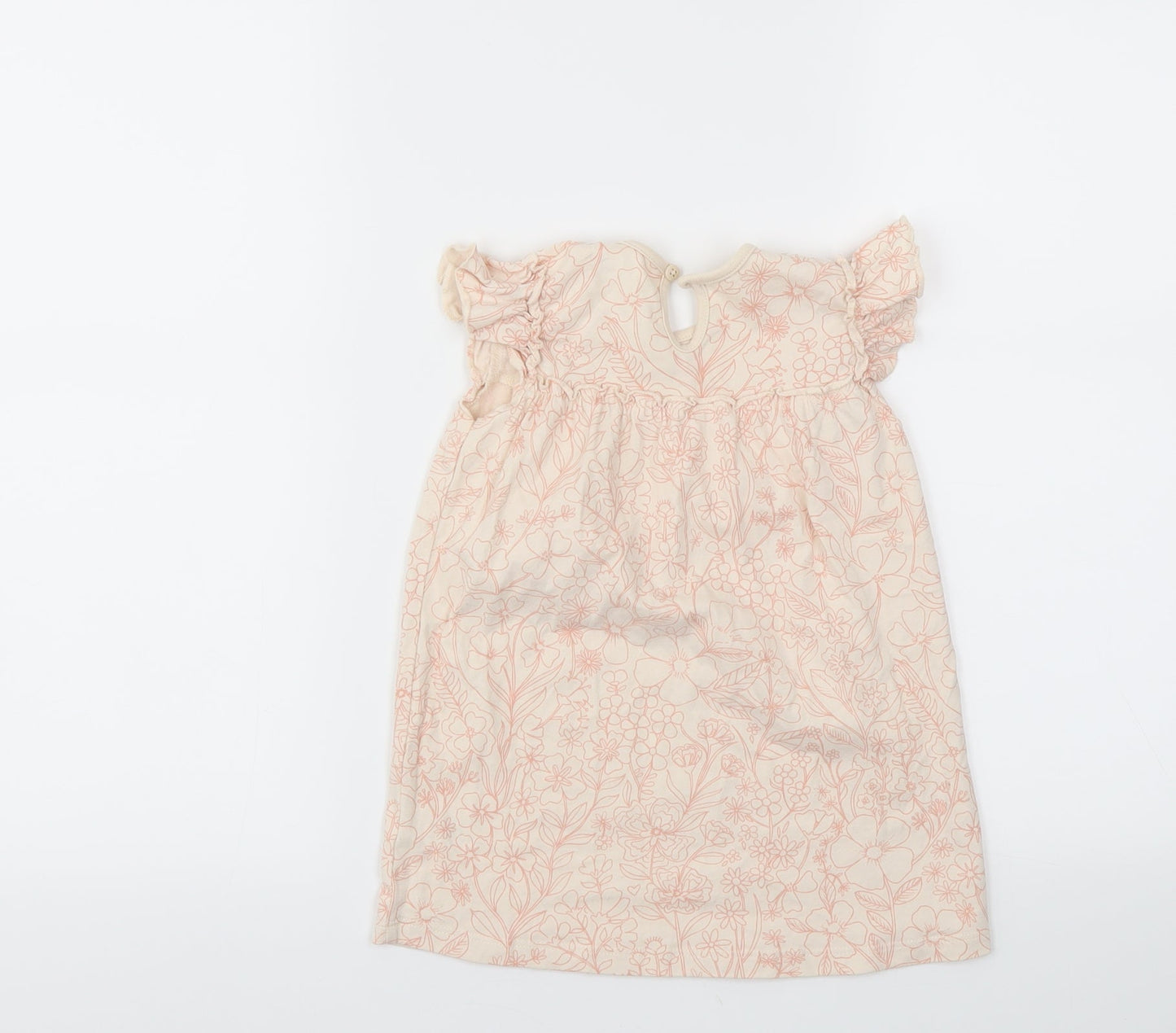 George Girls Pink Floral  Fit & Flare  Size 12-18 Months