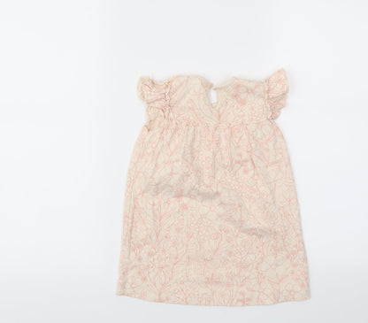 George Girls Pink Floral  Fit & Flare  Size 12-18 Months