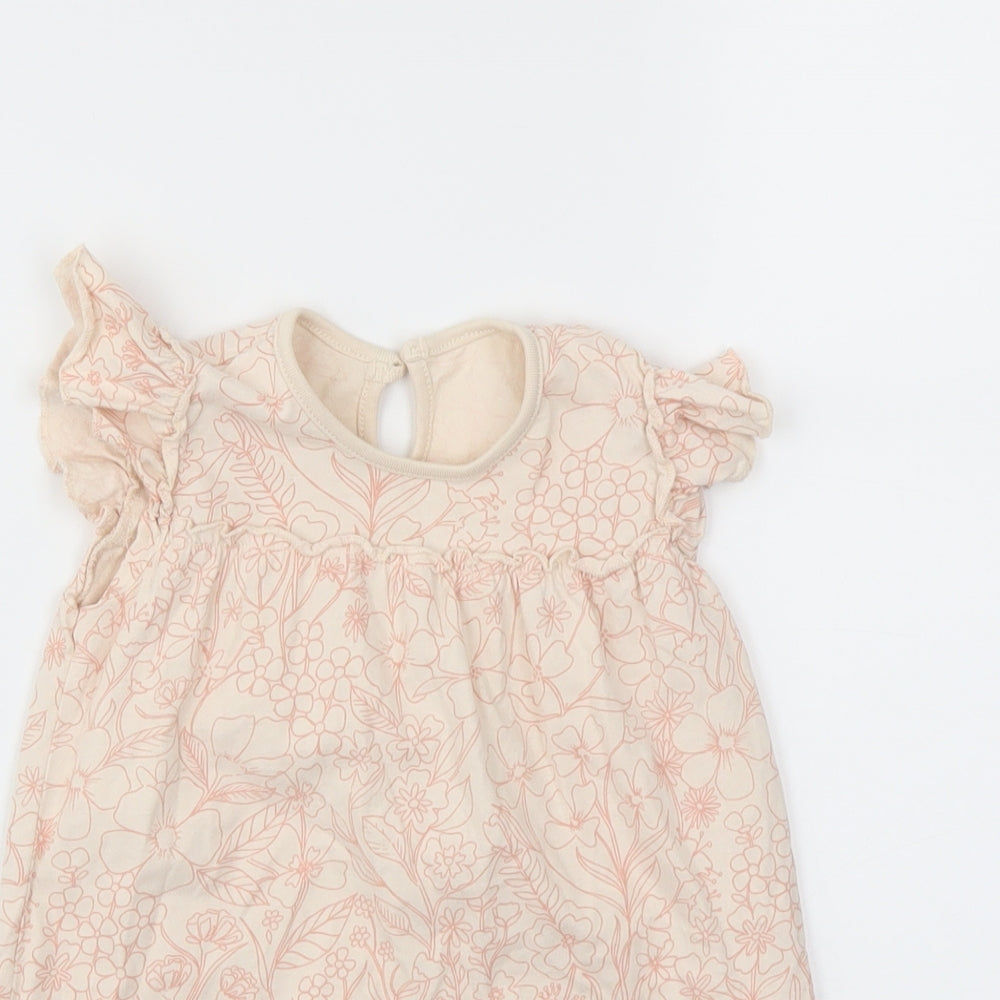George Girls Pink Floral  Fit & Flare  Size 12-18 Months