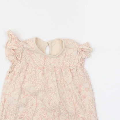 George Girls Pink Floral  Fit & Flare  Size 12-18 Months