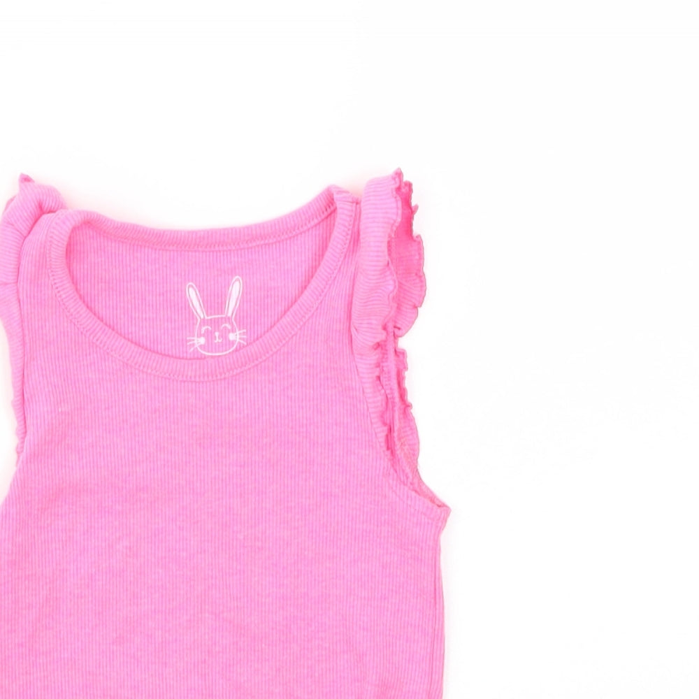 F&F Girls Pink   Basic T-Shirt Size 2-3 Years