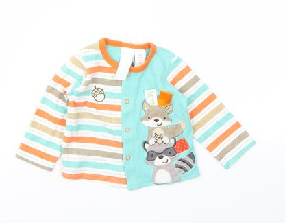 Taggies Baby Multicoloured Animal Print  Basic T-Shirt Size 6-9 Months