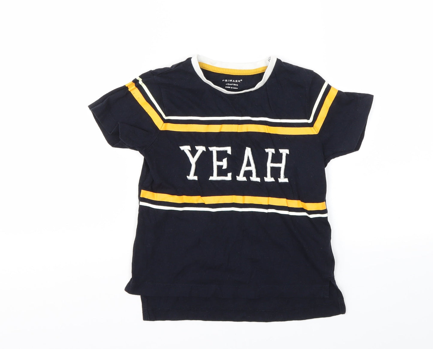 Primark Girls Blue   Basic T-Shirt Size 4-5 Years