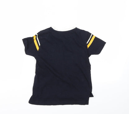 Primark Girls Blue   Basic T-Shirt Size 4-5 Years