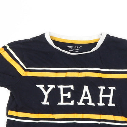 Primark Girls Blue   Basic T-Shirt Size 4-5 Years
