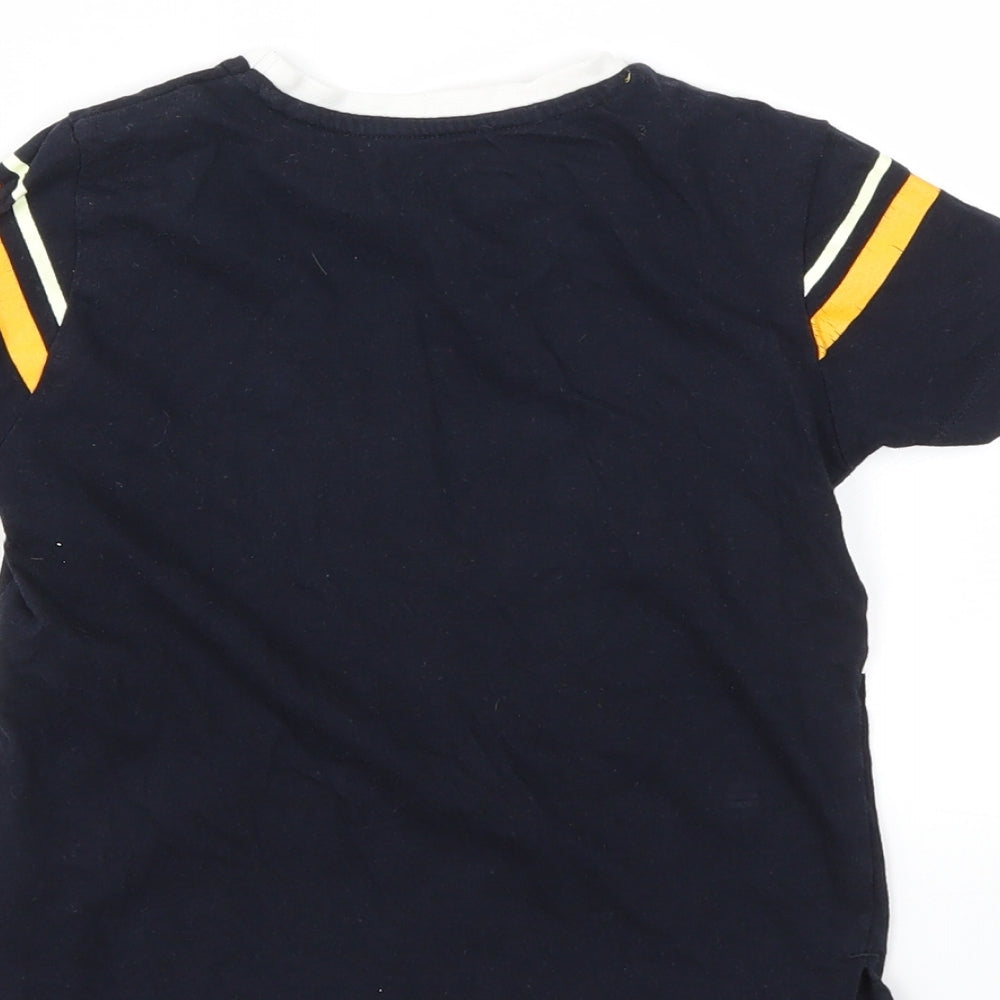 Primark Girls Blue   Basic T-Shirt Size 4-5 Years