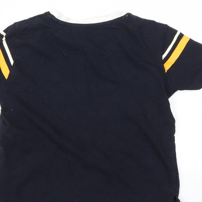 Primark Girls Blue   Basic T-Shirt Size 4-5 Years