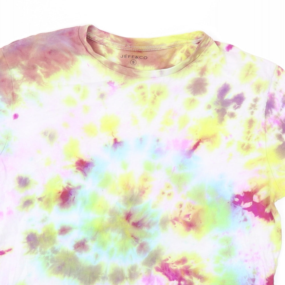 JEFF &CO Mens Multicoloured Colourblock   T-Shirt Size S