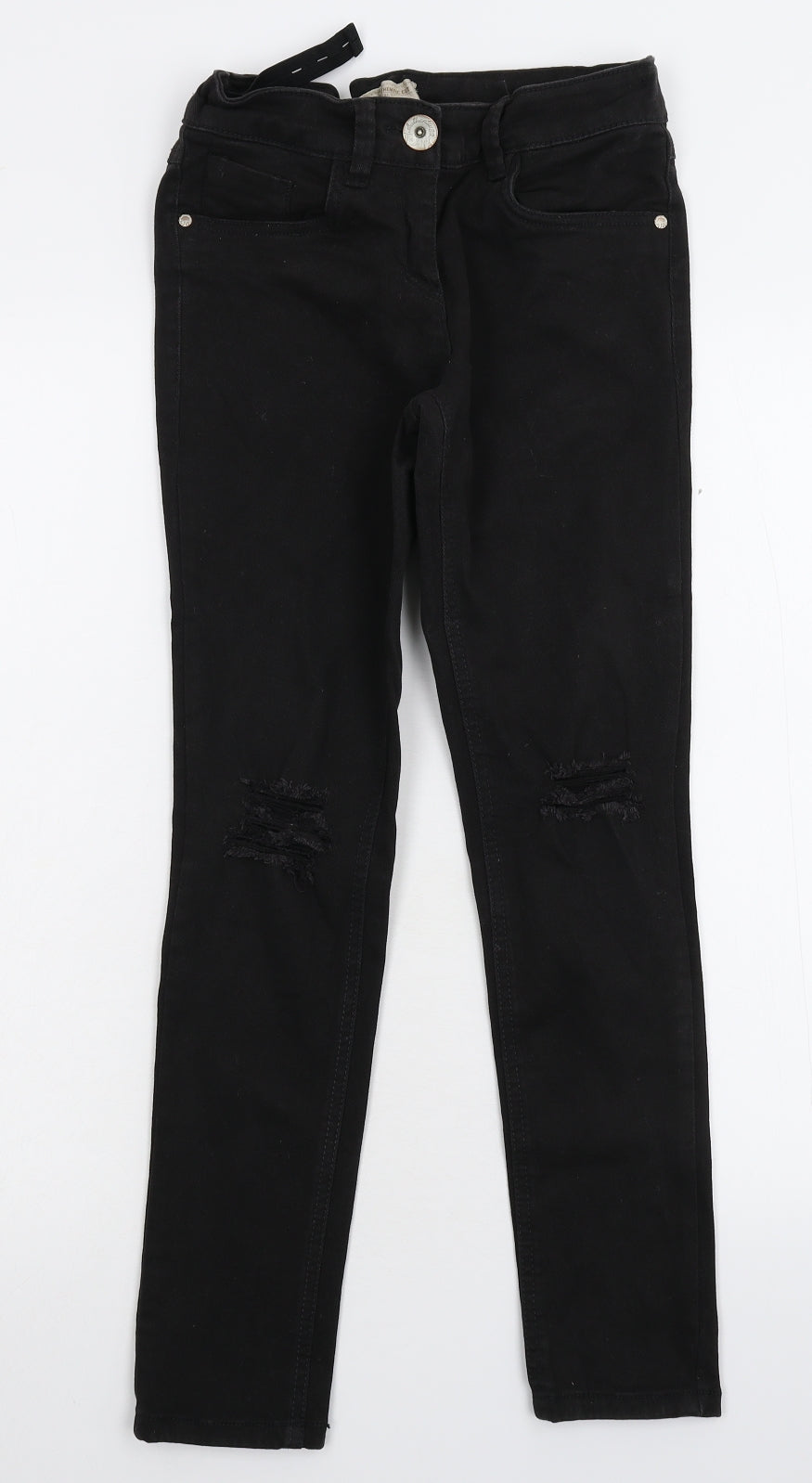 NEXT Girls Black  Denim Skinny Jeans Size 12 Years