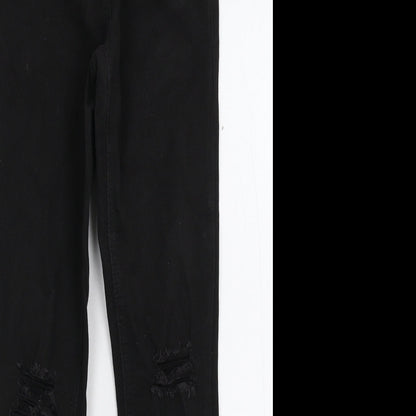 NEXT Girls Black  Denim Skinny Jeans Size 12 Years