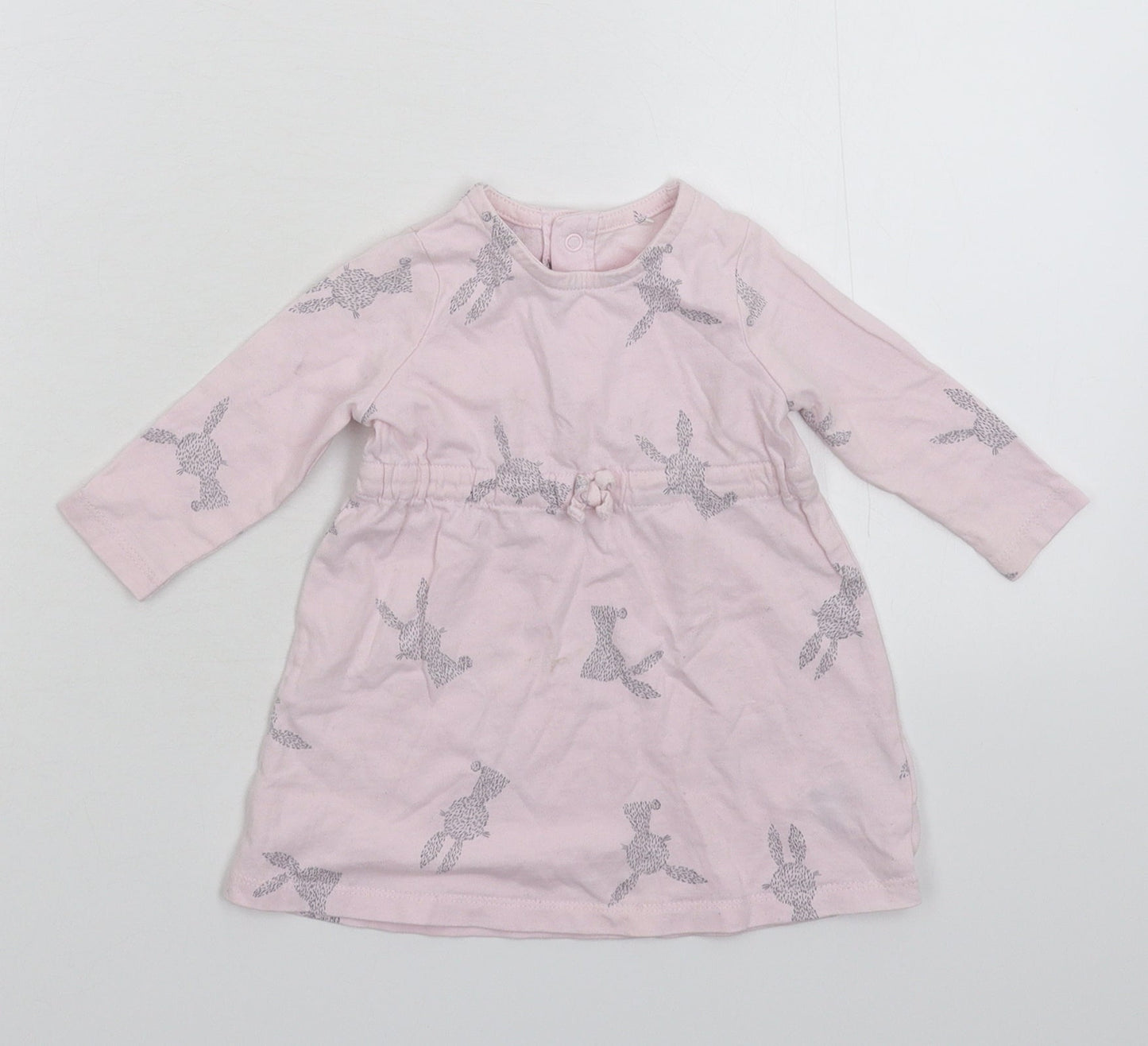 F&F Girls Pink   Jumper Dress  Size 3-6 Months