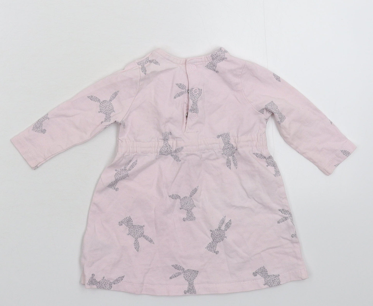 F&F Girls Pink   Jumper Dress  Size 3-6 Months
