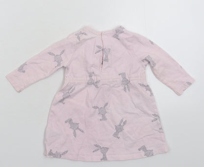 F&F Girls Pink   Jumper Dress  Size 3-6 Months