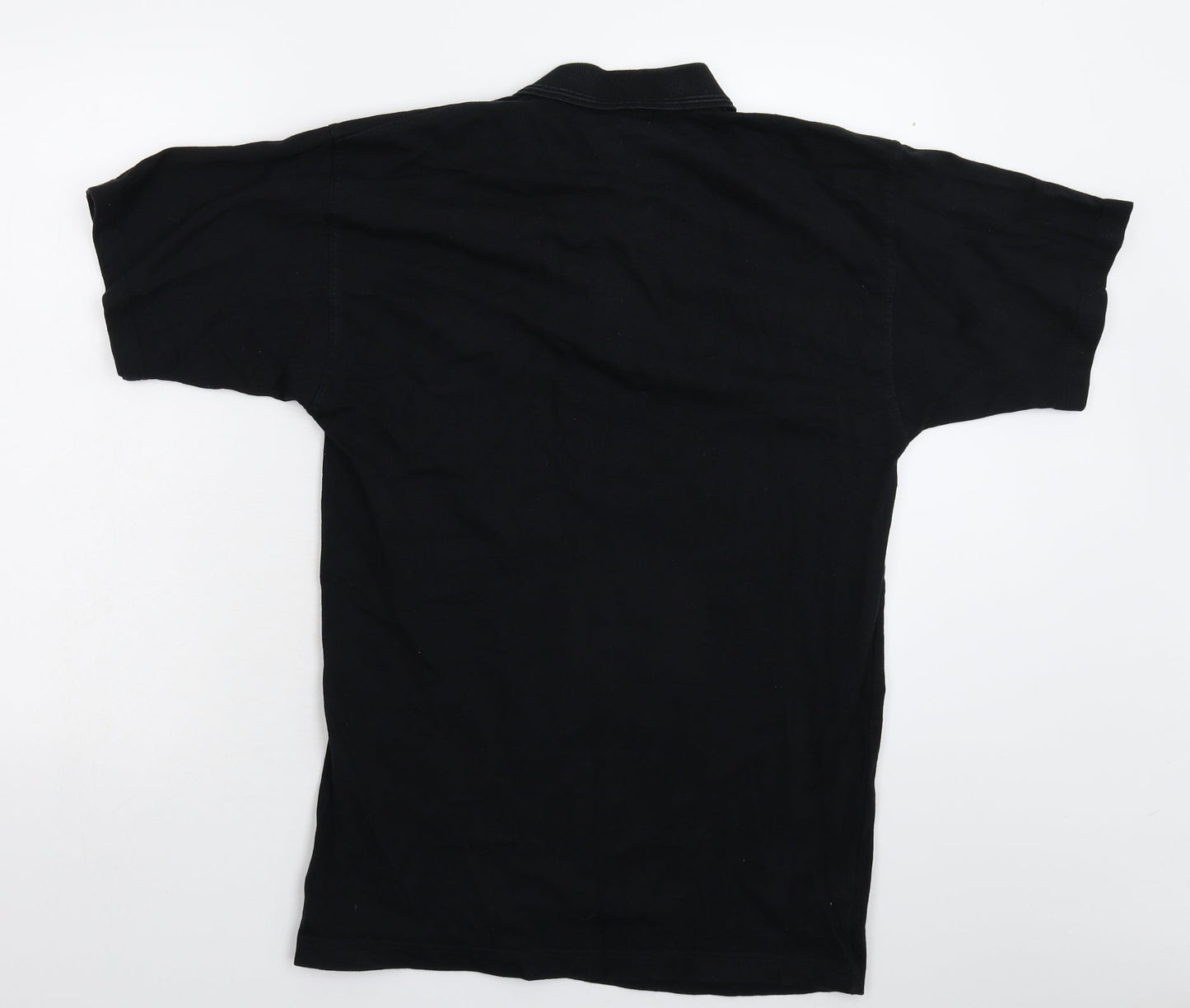 Cotton Force Mens Black    Polo Size M