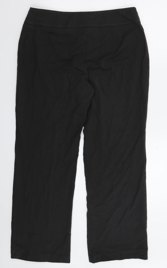 Womens UK Size 14 Marks and Spencer Regular Fit  Black Trousers