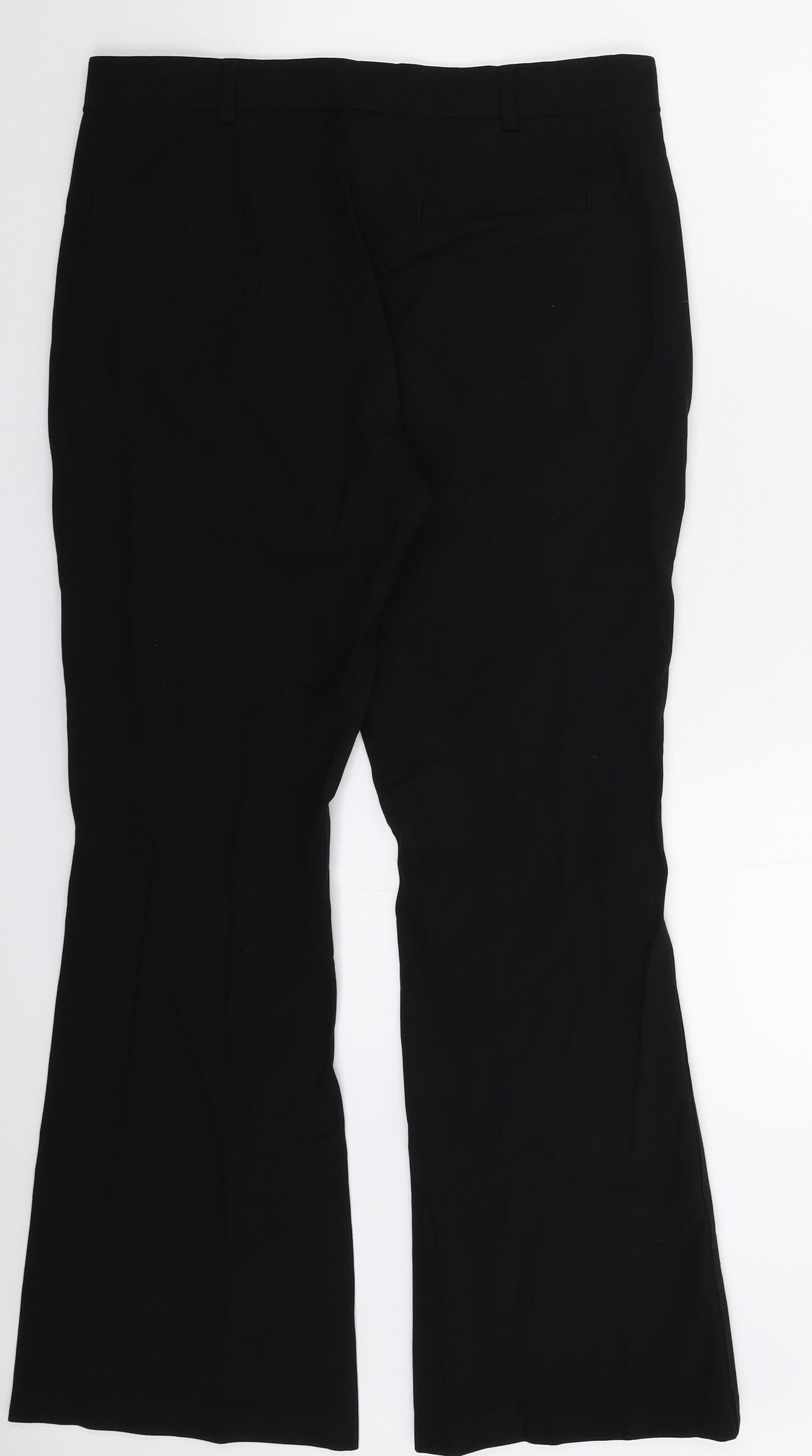 Womens UK Size 12 Marks and Spencer Regular Fit Dress Pants Black Trousers
