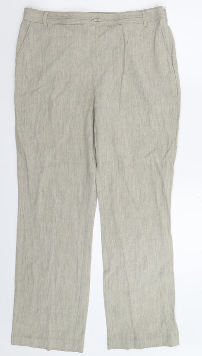 Womens UK Size 16 Marks and Spencer Regular Fit  Grey Trousers