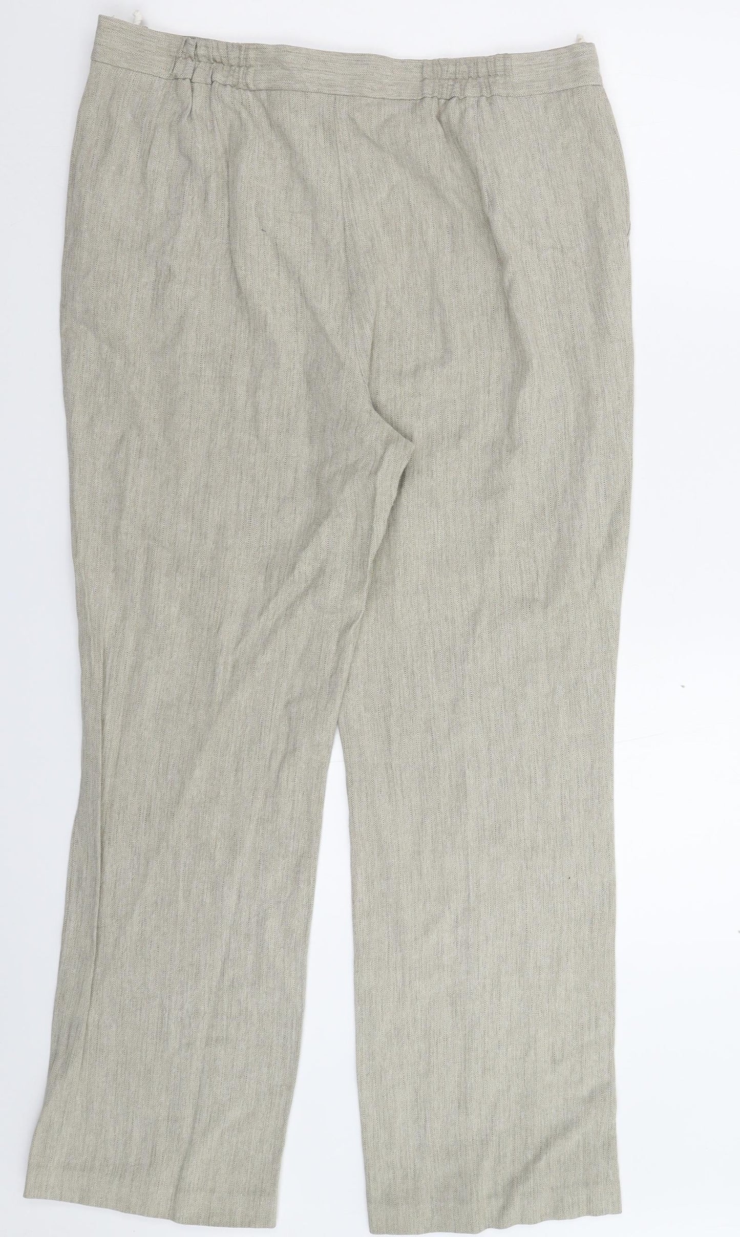 Womens UK Size 16 Marks and Spencer Regular Fit  Grey Trousers