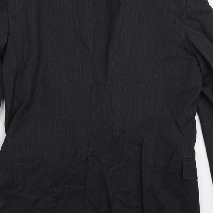 Olinto Costa Mens Black Striped  Jacket Suit Jacket Size 40