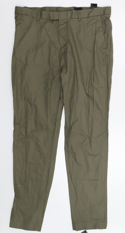 Womens UK Size 38 H&M Extra-Slim Fit Chino Grey Trousers