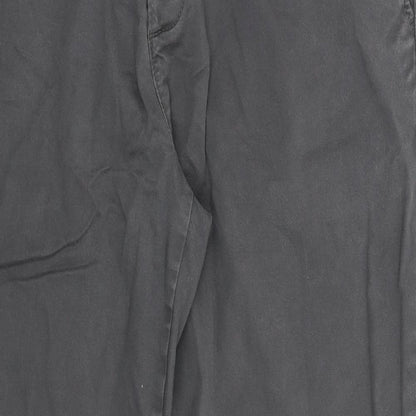Denim & Co. Womens Grey   Chino Trousers Size 38 L31 in