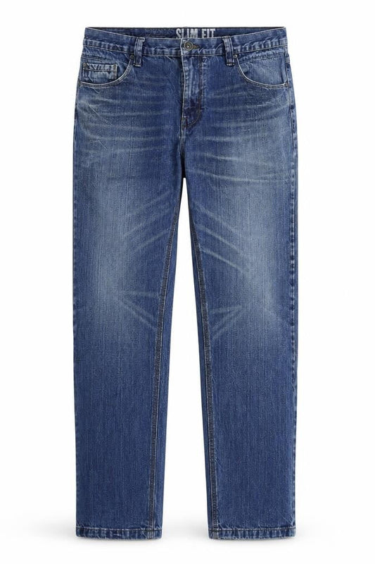Tu Womens Blue  Denim Straight Jeans Size 38 L30 in