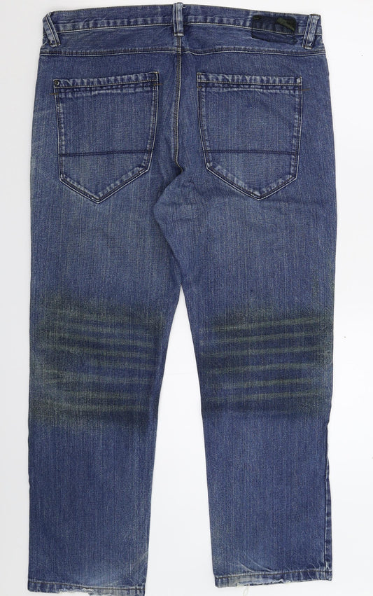 TU Womens Blue  Denim Straight Jeans Size 38 L30 in