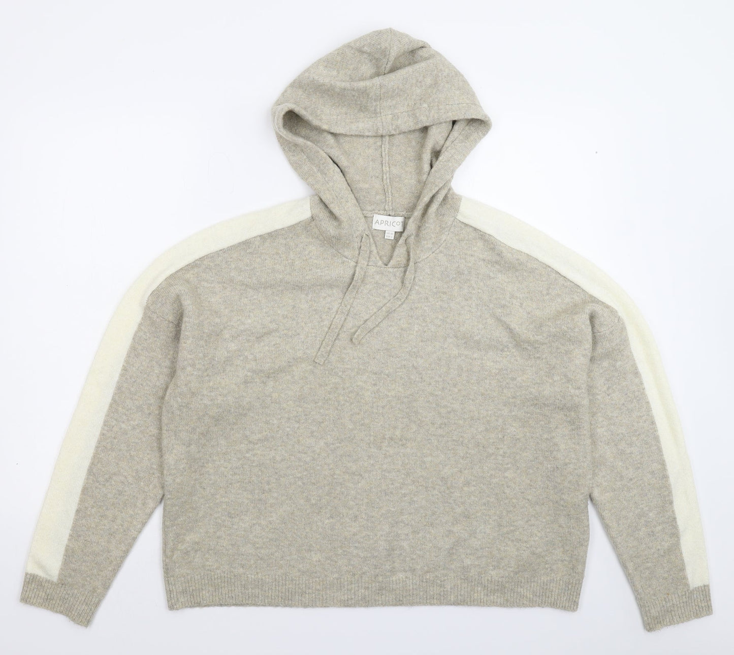 Apricot Womens Grey  Knit Pullover Jumper Size 10  - Oversized