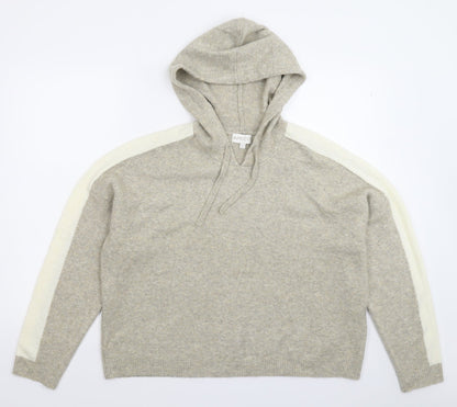 Apricot Womens Grey  Knit Pullover Jumper Size 10  - Oversized