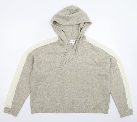 Apricot Womens Grey  Knit Pullover Jumper Size 10  - Oversized